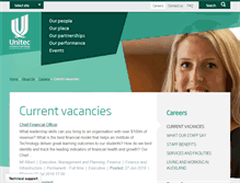 Tablet Screenshot of jobs.unitec.ac.nz