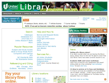 Tablet Screenshot of library.unitec.ac.nz